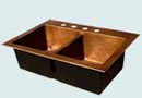 Custom Kitchen Copper Sinks