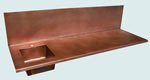 Straight Copper Counter Tops