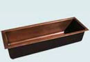 Trough Copper Sinks