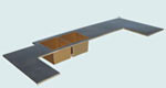 Bronze U & Z Shape Countertop 