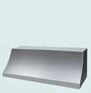 Sweep Front Stainless Range Hoods