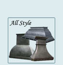 Zinc Range Hoods With All Styles