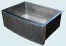 Pewter Kitchen Sinks With Curved Aprons