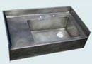 Zinc Kitchen Sinks With Backsplashes