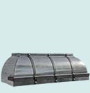 Double Roll  Pewter Range Hoods
