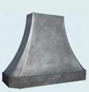 French Sweep  Zinc Range Hoods