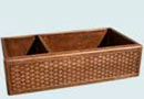 Copper Kitchen Sinks With Woven Aprons