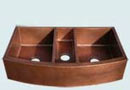 Copper Kitchen Sinks With Curved Aprons