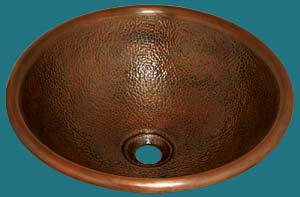 Copper Bath Sink - Hammered