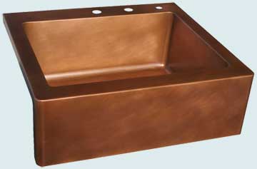 Custom Copper Farmhouse Sinks # 3654