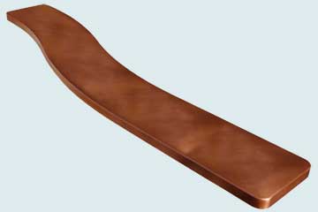  Copper Countertop S Curve Bar Top