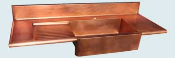 Copper Drainboard Sinks # 4013