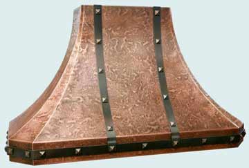 Hammered Copper Range Hood # 2775