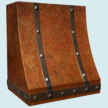 Copper Kitchen Vent Hood # 2796