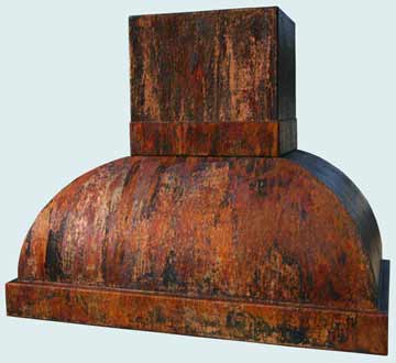  Copper Range Hood Canyon Lands Old World Patina On Hammered Copper