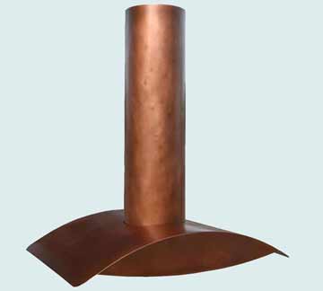  Copper Range Hood Distressed Body W/ Medium Patina