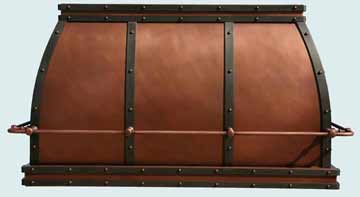 Pot Rail Copper Vent  Hood # 3017 # 3017