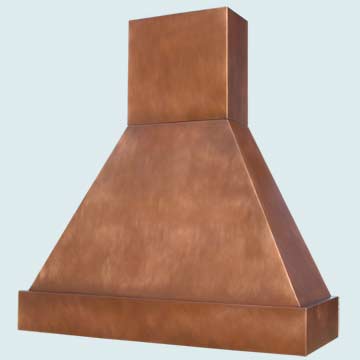  Copper Range Hood Tall Craftsman Style Pyramid