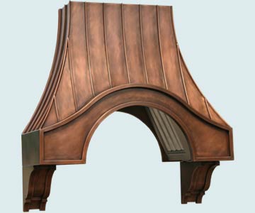  Copper Range Hood Angled Filters & Corbels