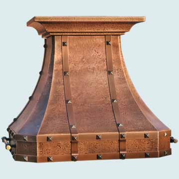 Vintage Copper Range Hood # 3152