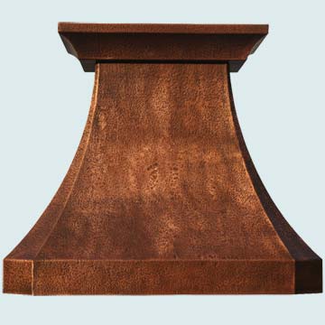 Hammered Copper Vent Hood # 3153