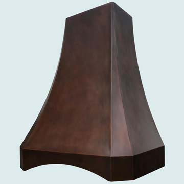 Copper Kitchen Vent Hood # 3177