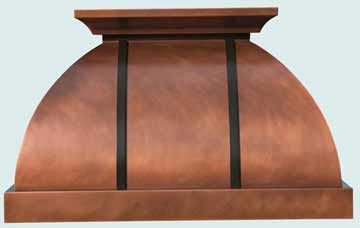 Copper Kitchen Hood # 3242