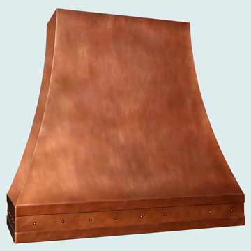  Copper Range Hood Copper Straps & Rivets -Extra Long & Tall