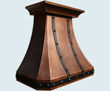 Copper Kitchen Hood # 3850