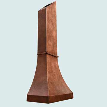 Custom Copper Range Hood # 3865