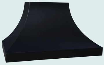  Colorcoat Range Hood Matte Black Powdercoated Sweep