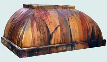  Copper Range Hood Mauna Loa Old World Patina 