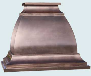  Copper Range Hood Smooth Body W/ Semigloss Finish