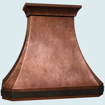  Copper Range Hood Heavy Distressing