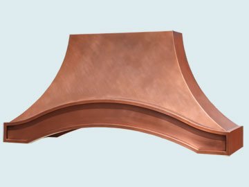  Copper Range Hood Simplified Eyebrow Hood