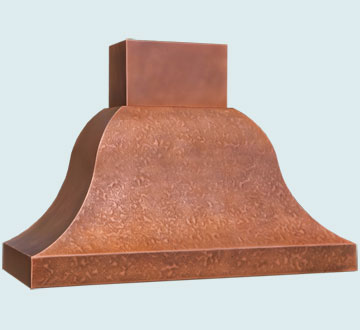  Copper Range Hood Short Stack & Ray's Famous Hammering