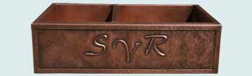 Custom Copper Repousse Apron Sinks # 2835