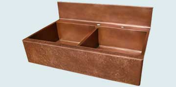 Copper Backsplash Kitchen Sinks # 2920