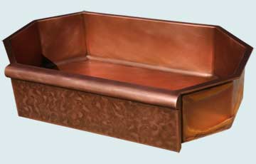 Custom Sinks Copper Special Shape  # 2968