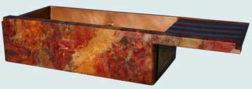 Copper Drainboard Sinks Crackling Fire Old World, Drainboard