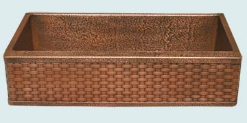 Copper Woven Apron Sinks # 3531