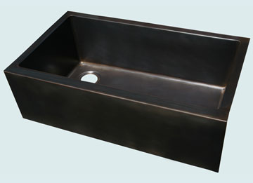 Custom Bronze and Brass Farm Sinks # 4437