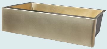 Custom Bronze and Brass Farm Sinks # 4863