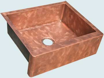 Custom Copper Farmhouse Sinks Butterfly Finish & Apron