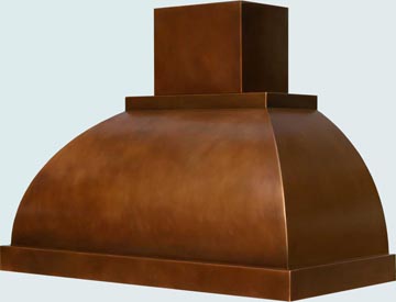  Copper Range Hood # 2445