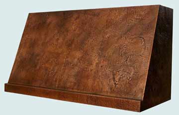  Copper Range Hood Reverse Hammered Craftsman Style