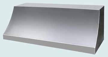  Stainless Steel Range Hood Traditional Sweep Front