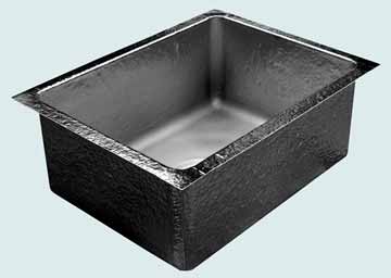 Custom Pewter Kitchen Sinks Undermount Prep Sink 