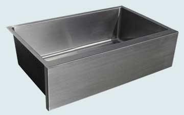 Custom Stainless Steel Farmhouse Sinks Classic Farmhouse With Square Style Apron