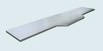  Stainless Steel Countertop Angled Front Extension